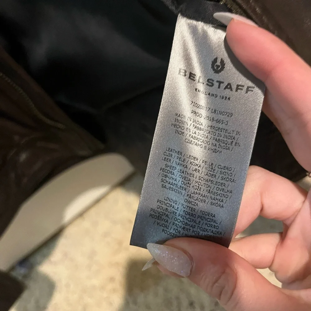 brown Belstaff genuine leather jacket - Picture 4 of 4